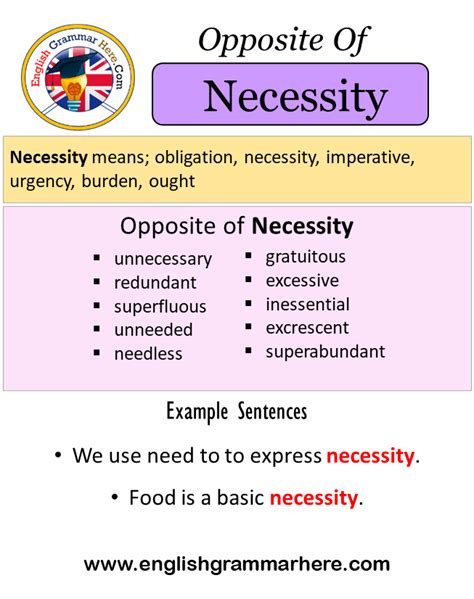 antonym necessity